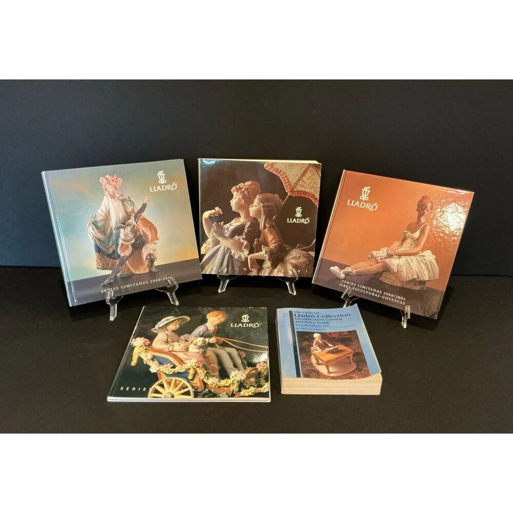 Vintage Lladro  Collectors Series Limitadas & Catalog Book Collection 5pc Lot VG